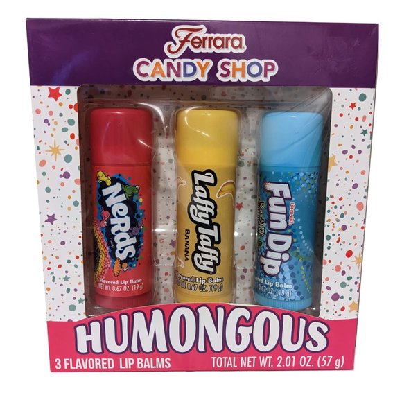 Candy Flavored | Humongous Laffy Taffy, Fun Dip & Nerds Lip Balm 3-Pack | Nestle - Picture 3 of 4